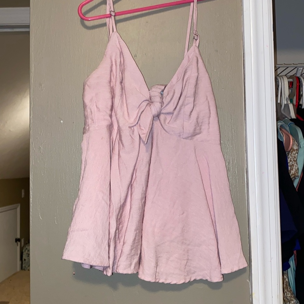 Pink crop top